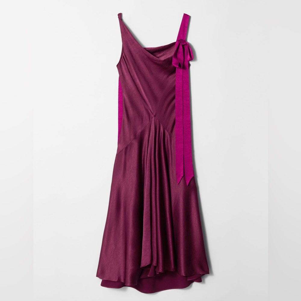 NWT & Other Stories Ribbon Slip Maxi Dress - Picture 2 of 6